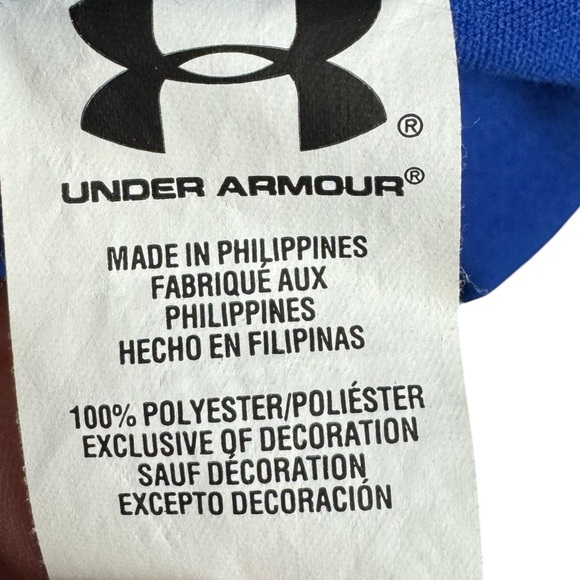 Under armor allseason gear loose full zip jacket men’s size L royal blue warm up - Picture 8 of 10